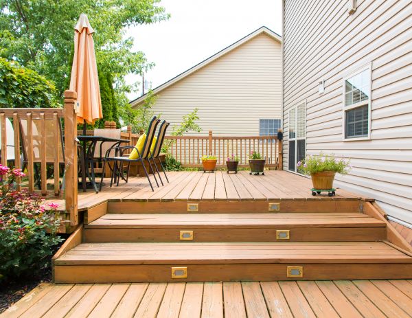 Wooden Patio Installation in Lake Zurich